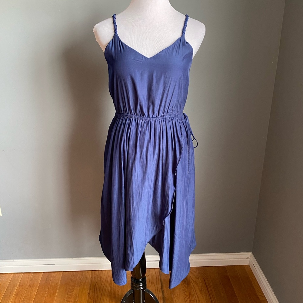 GAP Blue Braided Straps Dress